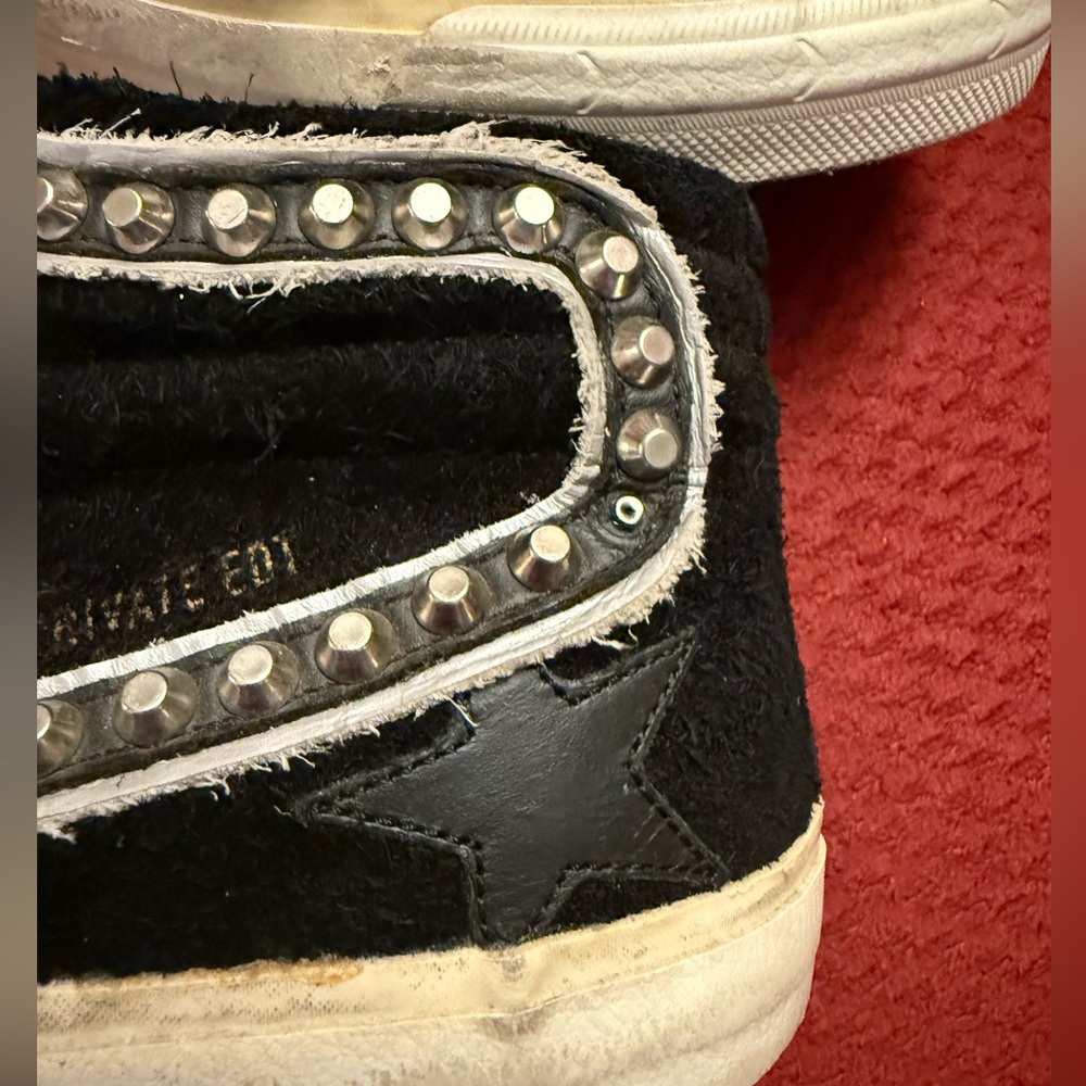Golden Goose Black Studded Slides - Picture 3 of 8